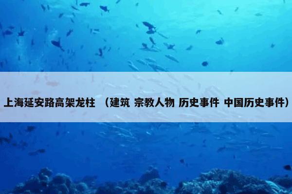 上海延安路高架龙柱是什么？上海延安路高架龙柱属于（建筑和宗教人物和历史事件和中国历史事件）