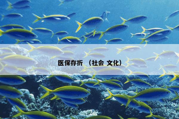 医保存折怎么理解？医保存折属于（社会和文化）