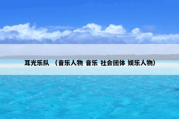 耳光乐队怎么理解？耳光乐队属于（音乐人物和音乐和社会团体和娱乐人物）