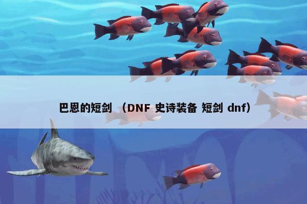 巴恩的短剑是什么？巴恩的短剑属于（DNF和史诗装备和短剑和dnf）