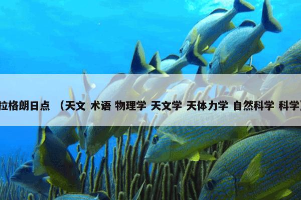 拉格朗日点是什么意思？拉格朗日点属于（天文和术语和物理学和天文学和天体力学和自然科学和科学）